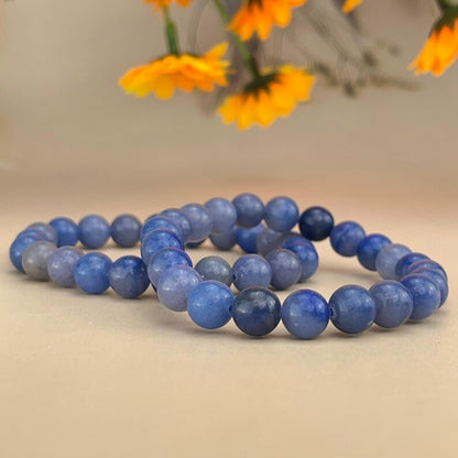 Blue Aventurine Crystal Bracelets Handmade Healing Crystal Crafts Gemstone Bracelet