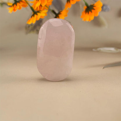 Natural Rose Quartz Palm Stones Healing Crystal Crafts