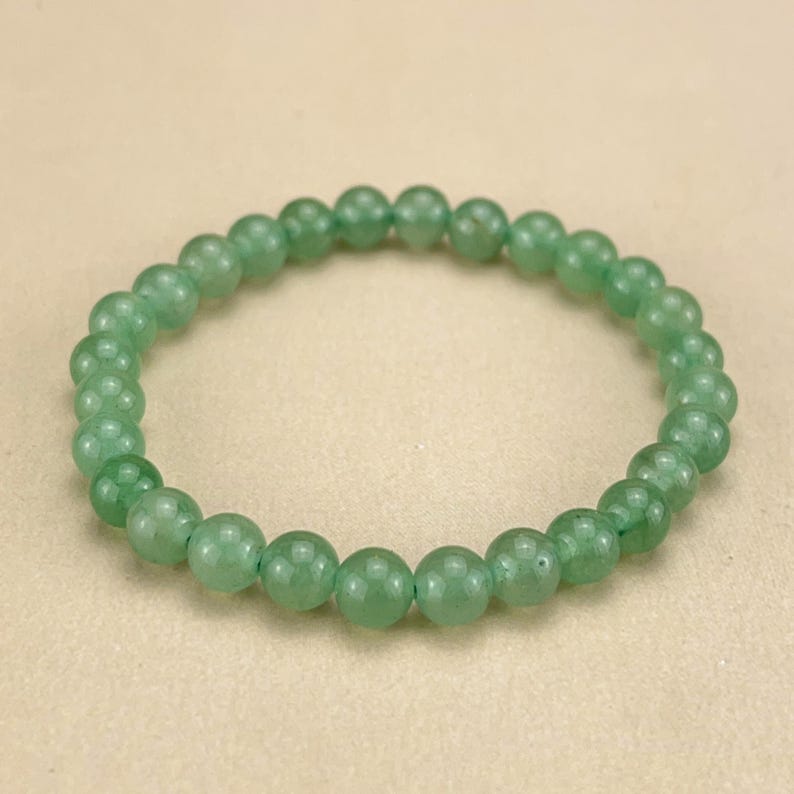 【Bracelet】6/8/10MM Green Aventurine Crystal Bracelets Healing Crystal Crafts Gemstone Bracelet