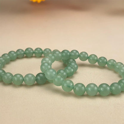 【Bracelet】6/8/10MM Green Aventurine Crystal Bracelets Healing Crystal Crafts Gemstone Bracelet