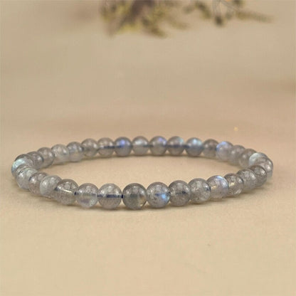 5mm Labradorite Crystal Bracelets Handmade Healing Crystal Crafts