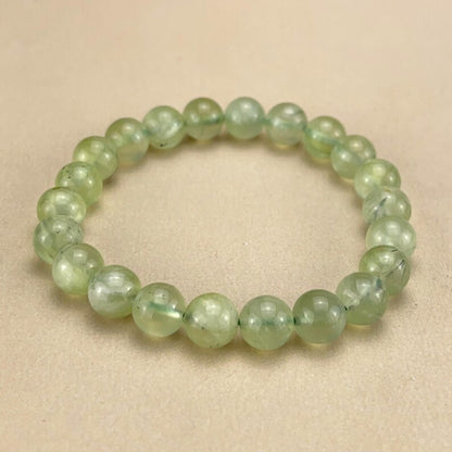 Prehnite Natural Crystal Bracelets Handmade Healing Crystal Crafts