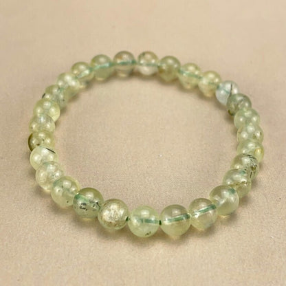 Prehnite Natural Crystal Bracelets Handmade Healing Crystal Crafts