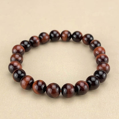 Red Tiger Eye Crystal Bracelets Handmade Healing Crystal Crafts