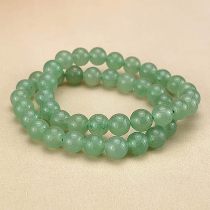 【Bracelet】6/8/10MM Green Aventurine Crystal Bracelets Healing Crystal Crafts Gemstone Bracelet