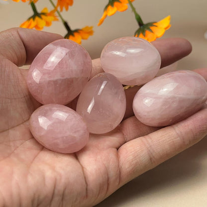 Natural Rose Quartz Tumbles Stones Crystal Tumbles Healing Crystal