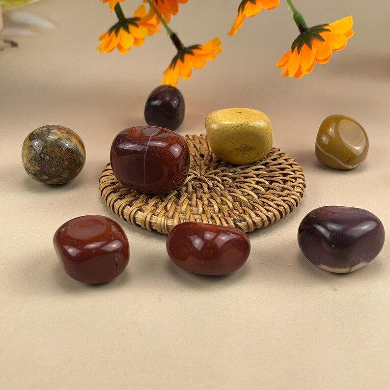 Natural Mookaite Tumbles Stones Crystal Tumbles Healing Crystal