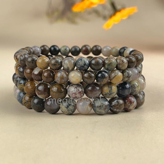 【Bracelet】6/8/10MM Pietersite Crystal Bracelets Healing Crystal Crafts Gemstone Bracelet