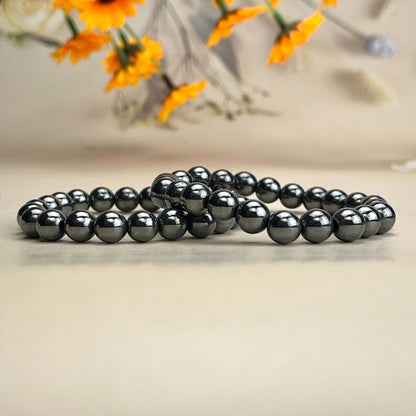 Natural Hematite Crystal Bracelets Healing Crystal Crafts Gemstone Bracelet