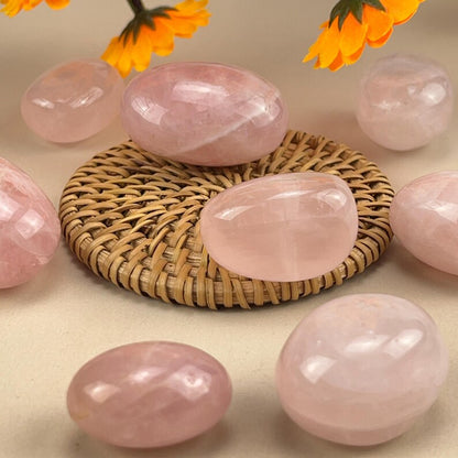 Natural Rose Quartz Tumbles Stones Crystal Tumbles Healing Crystal