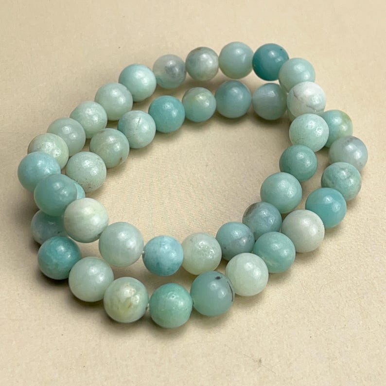 Natural Amazonite Crystal Bracelets Healing Crystal Crafts Gemstone Bracelet