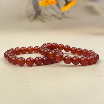 Natural Carnelian Crystal Bracelets Handmade Healing Crystal Crafts