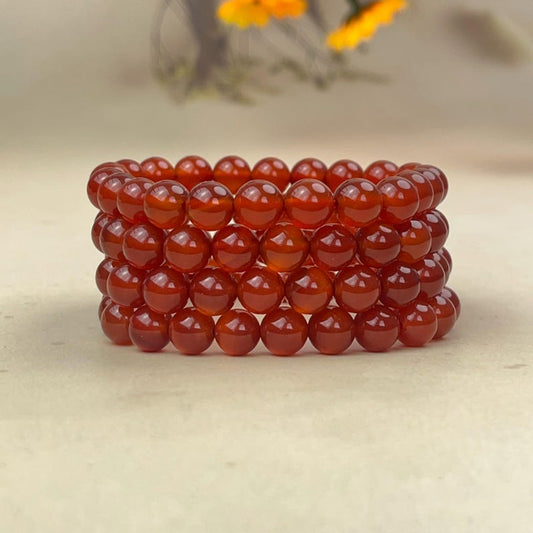 Natural Carnelian Crystal Bracelets Handmade Healing Crystal Crafts