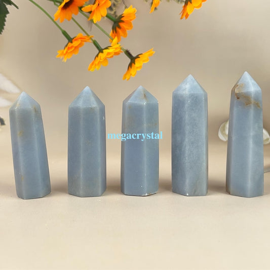 1pcs Angelite Towers Healing Crystal Crafts Crystal Points